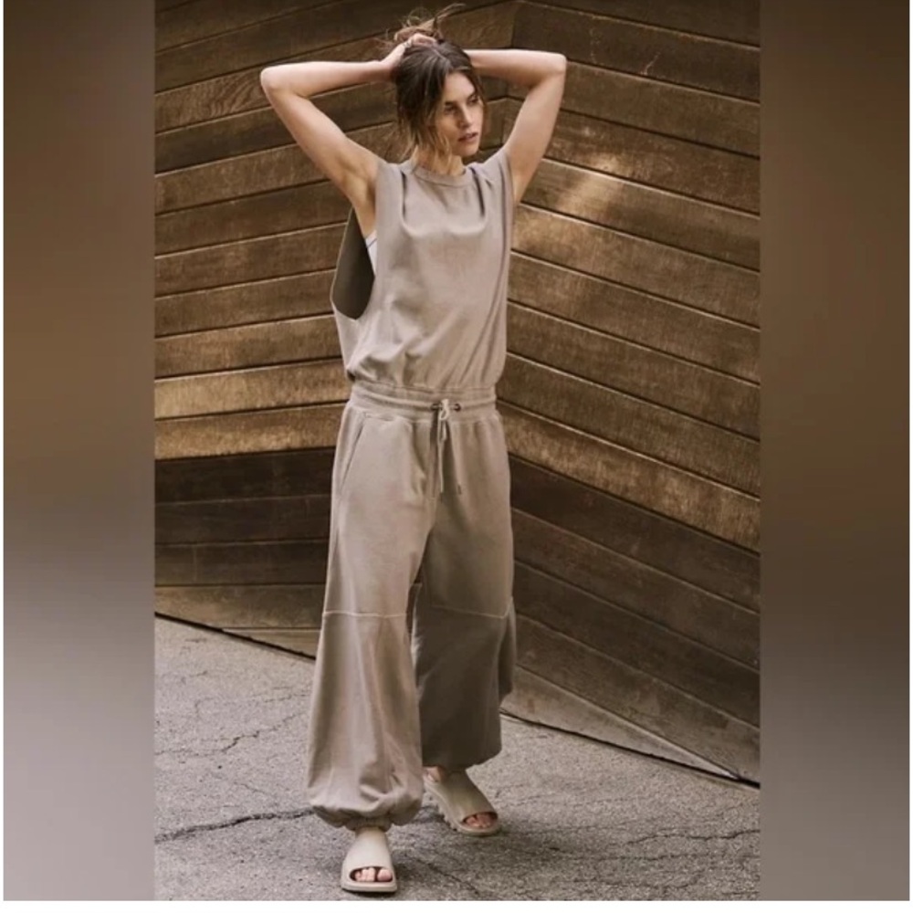 FP Movement by Free People Tan Jumpsuit
